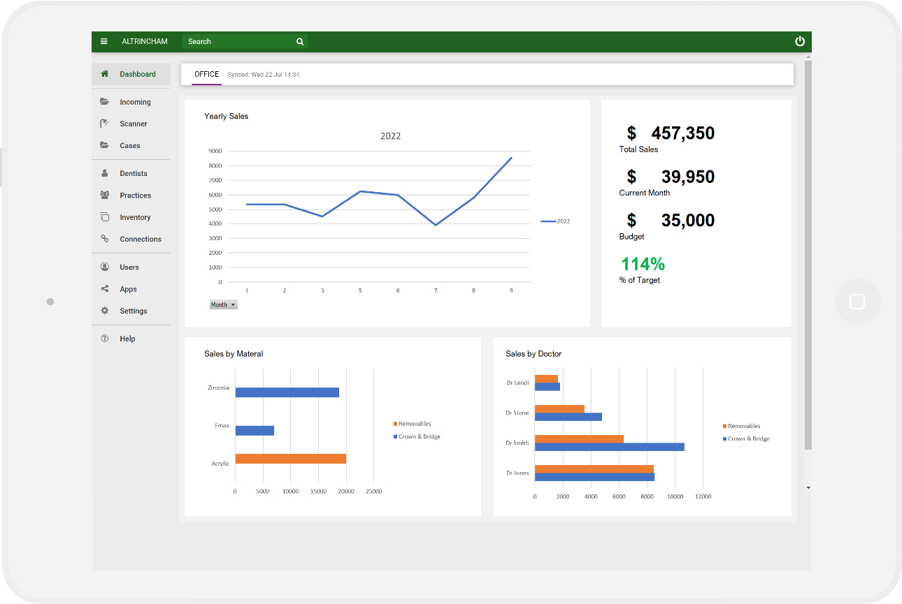 Zimbis  Fully automated inventory management for dental laboratories.